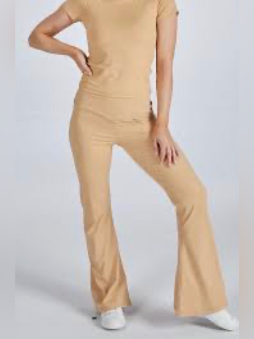 NWT Simply Southern Flare Women's Leggings XL/XXL Buttery Soft. Color is “Latte”
